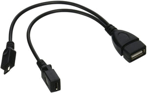 Micro USB Host OTG Cable with Micro USB Power